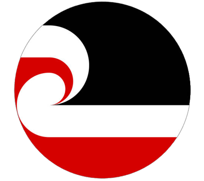 The Official Flag of the Maori People in New Zealand